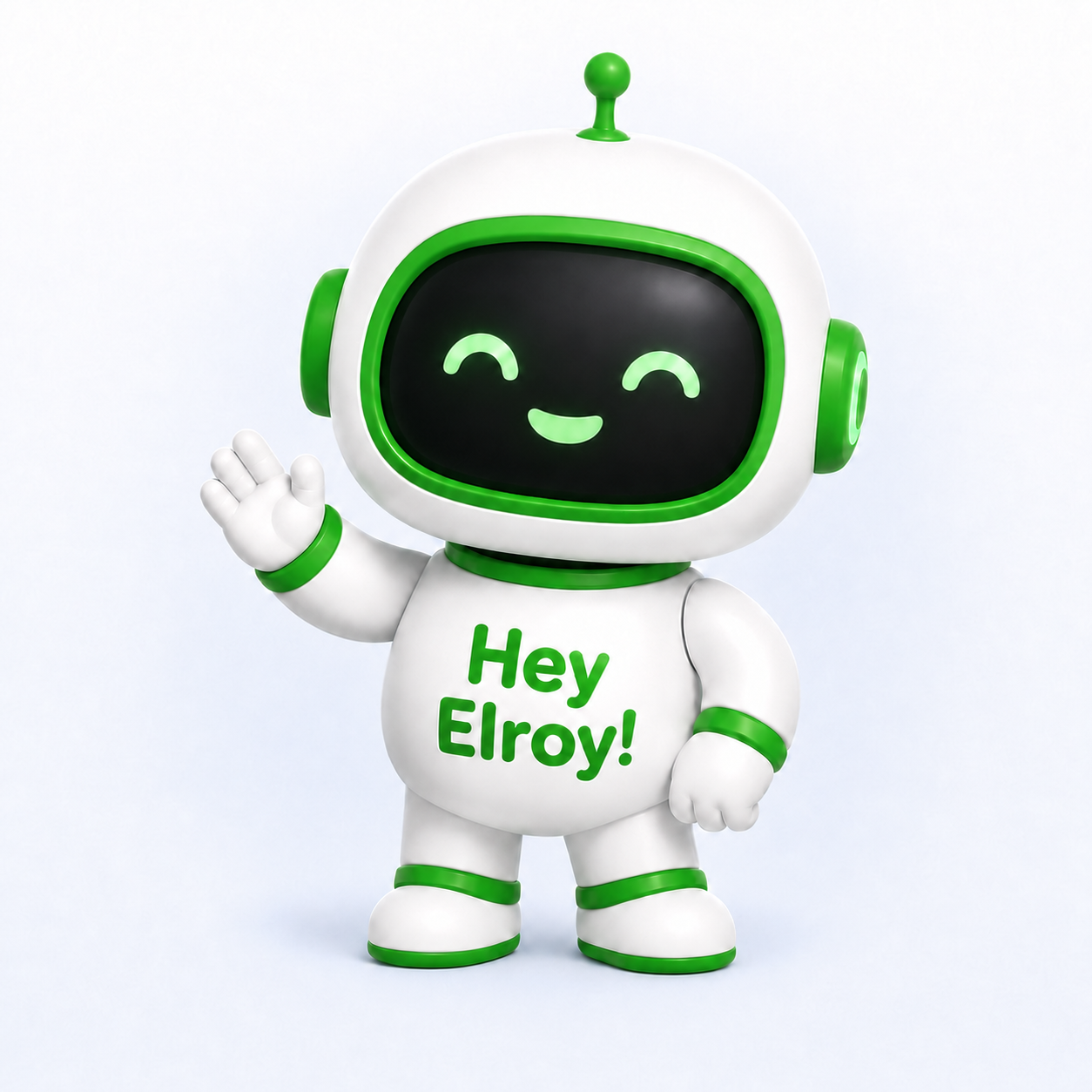 Elroy mascot waving